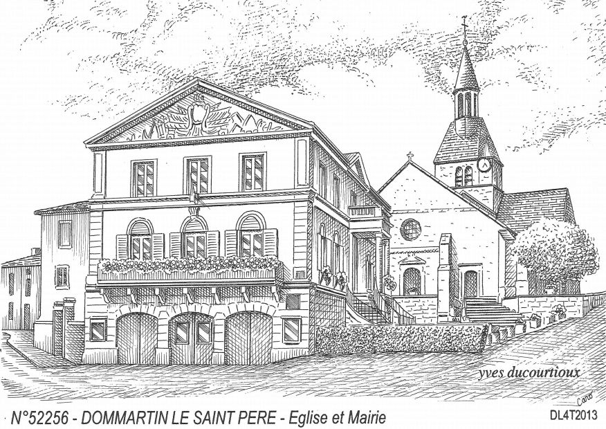 N 52256 - DOMMARTIN LE SAINT PERE - église